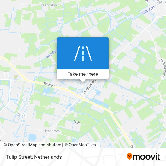 Tulpenstraat map