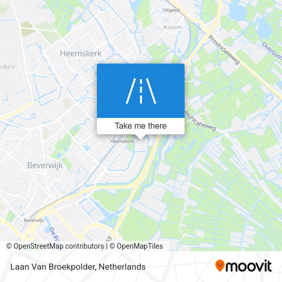 Laan Van Broekpolder map