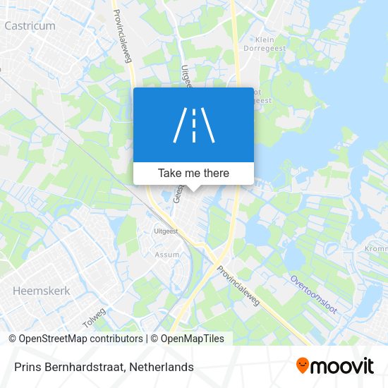 Prins Bernhardstraat map