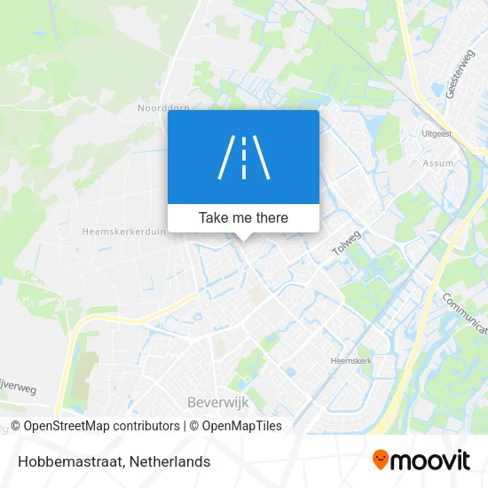Hobbemastraat map