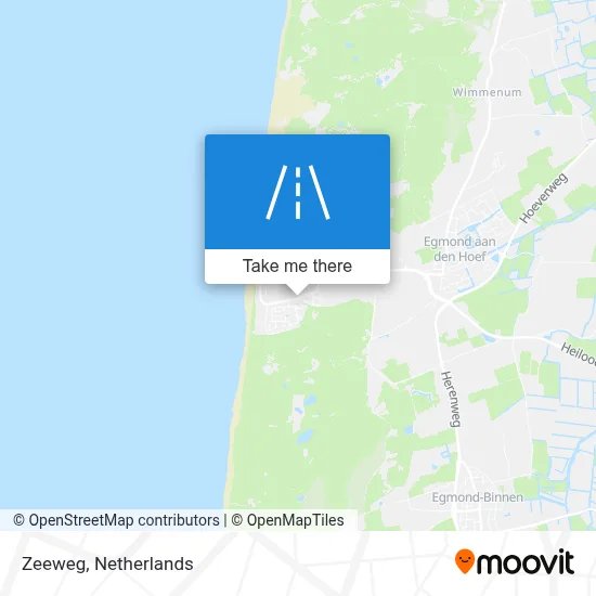 Zeeweg map