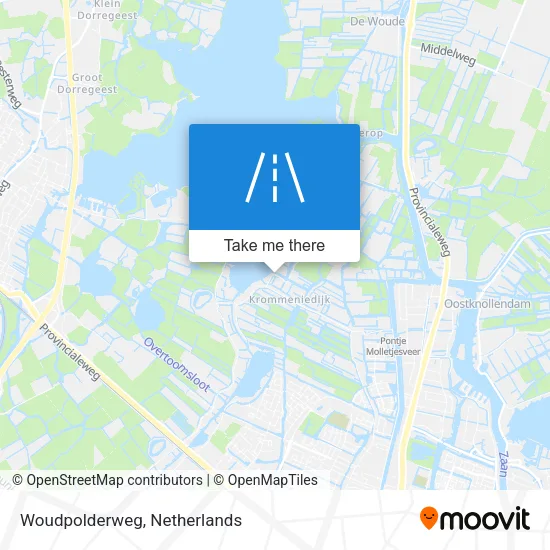 Woudpolderweg map