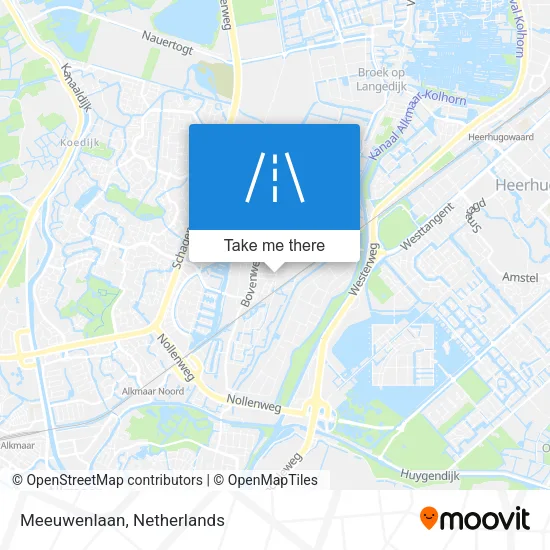Meeuwenlaan Karte