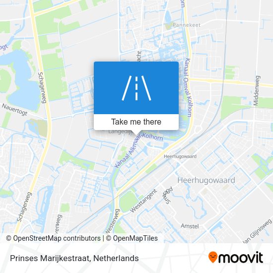 Prinses Marijkestraat map