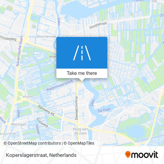Koperslagerstraat map