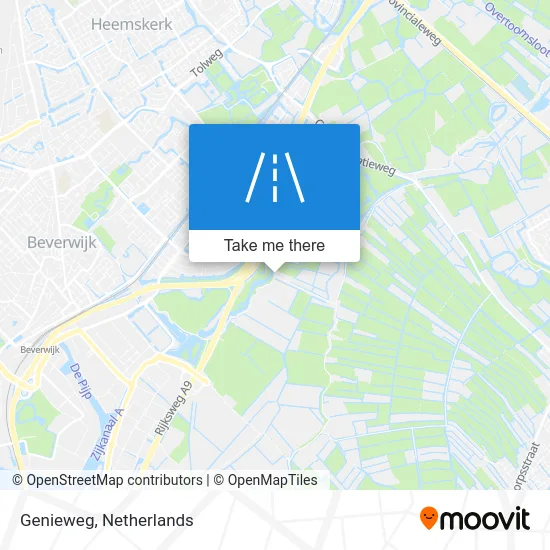 Genieweg map
