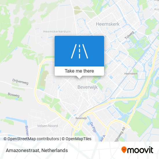 Amazonestraat Karte