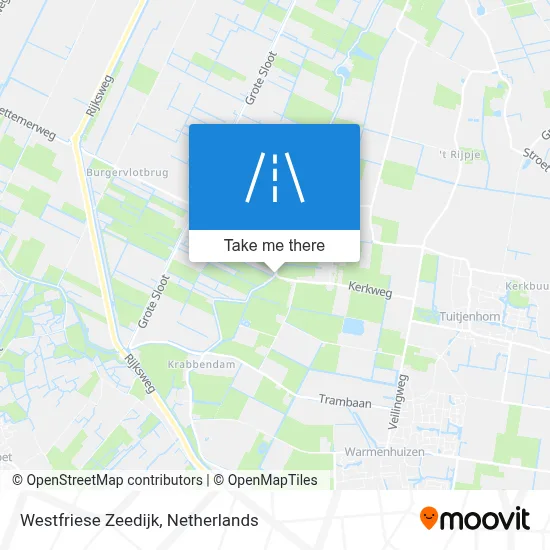 Westfriese Zeedijk map