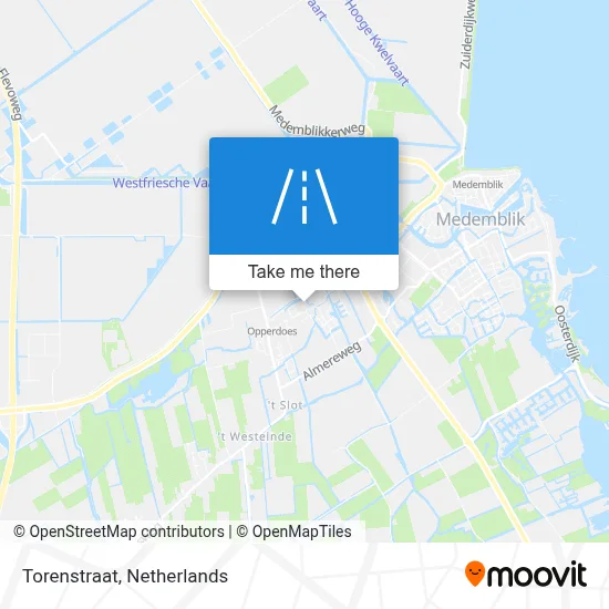 Torenstraat map