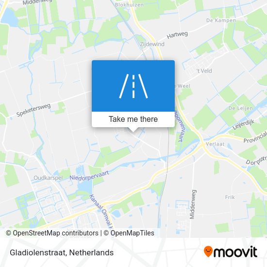 Gladiolenstraat map