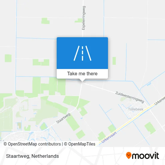 Staartweg map