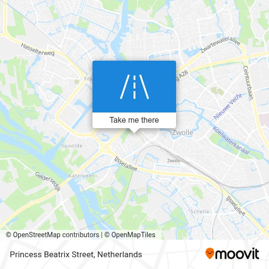 Prinses Beatrixstraat map