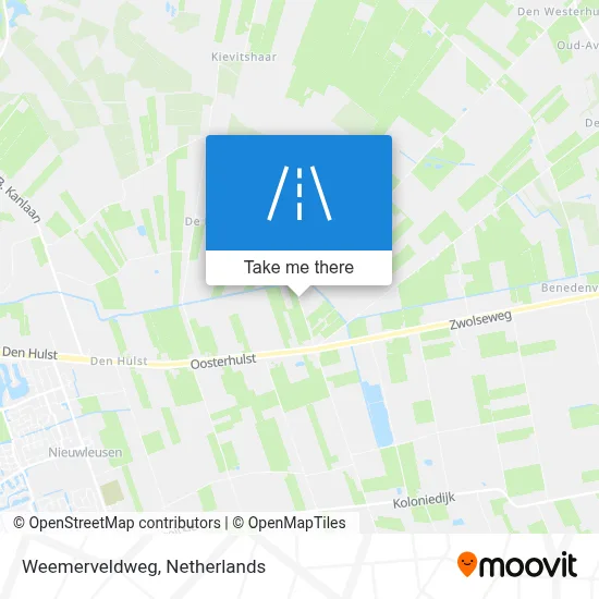 Weemerveldweg map