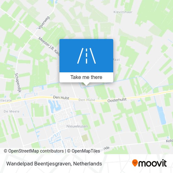 Wandelpad Beentjesgraven map