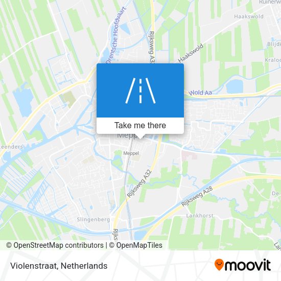 Violenstraat map