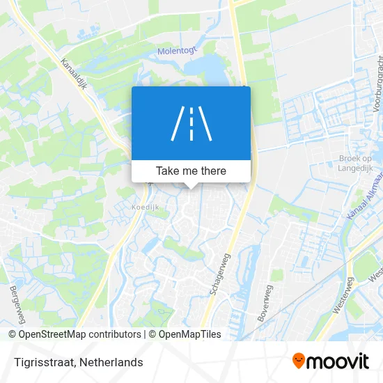 Tigrisstraat map