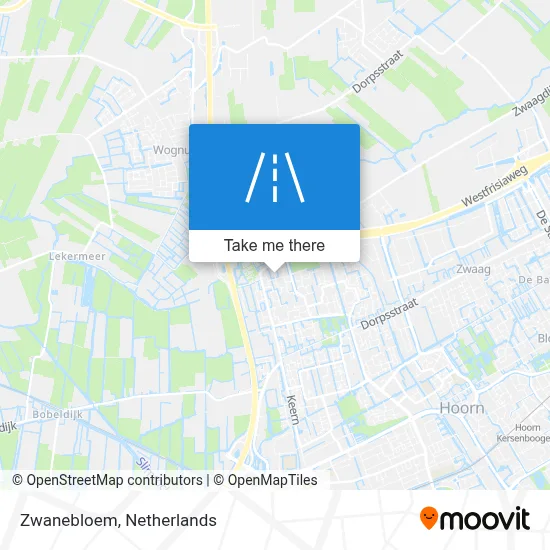 Zwanebloem map