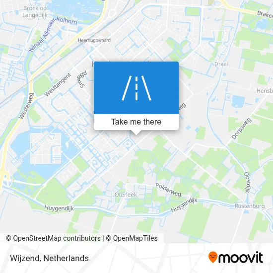 Wijzend map