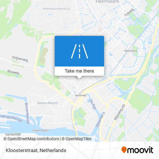 Kloosterstraat map