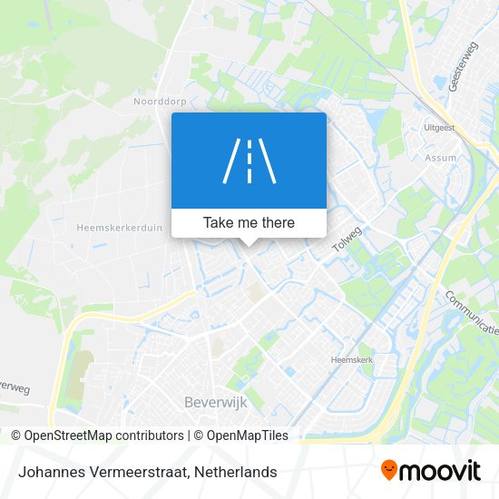 Johannes Vermeerstraat map