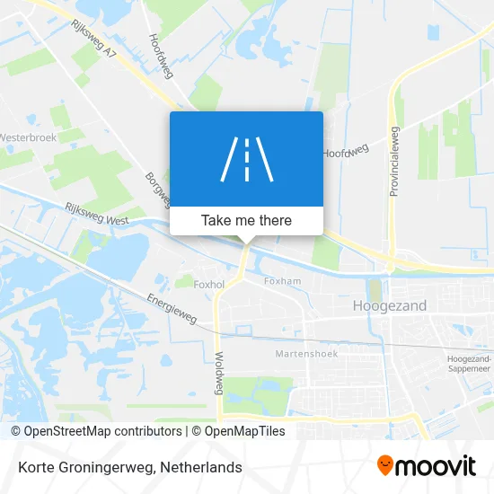 Korte Groningerweg map