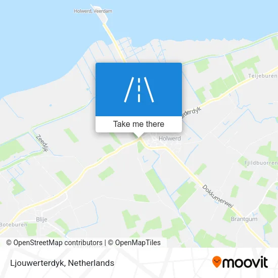 Ljouwerterdyk map