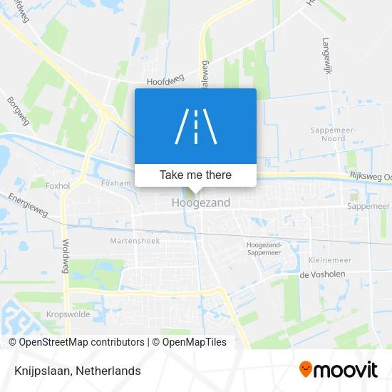 Knijpslaan map