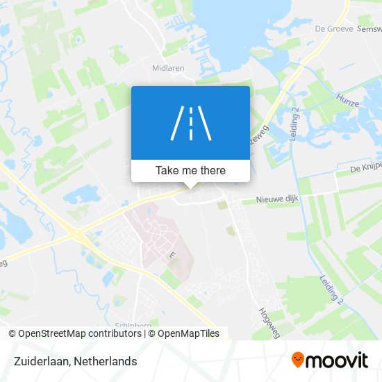 Zuiderlaan map