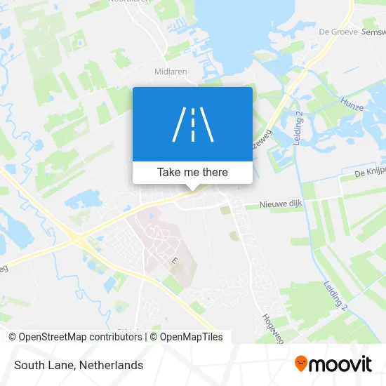Zuiderlaan map