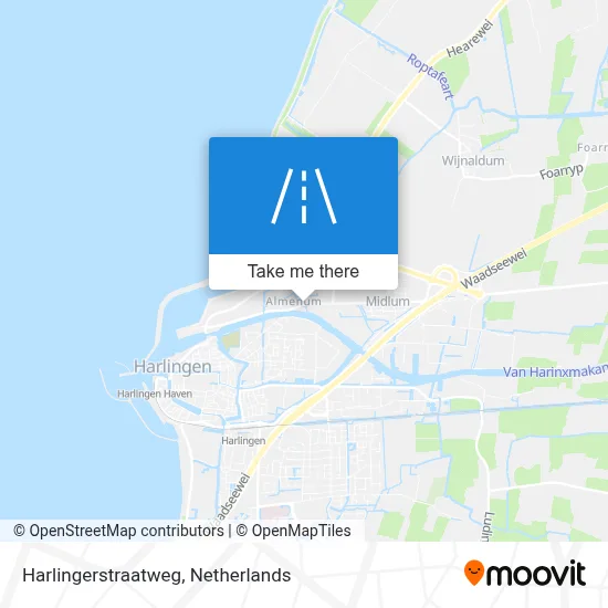 Harlingerstraatweg map