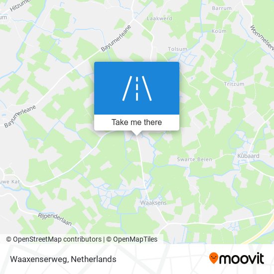 Waaxenserweg map