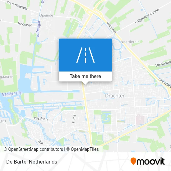 De Barte map