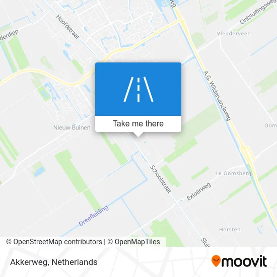 Akkerweg map