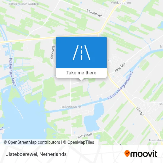 Jisteboerewei map