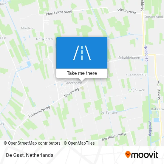 De Gast map