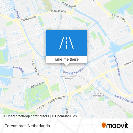 Torenstraat map