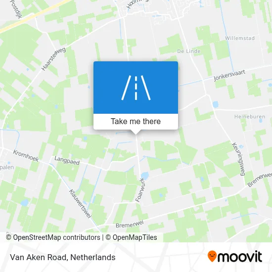 Van Akenweg map