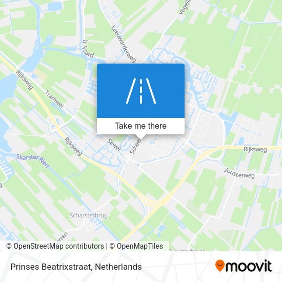 Prinses Beatrixstraat map