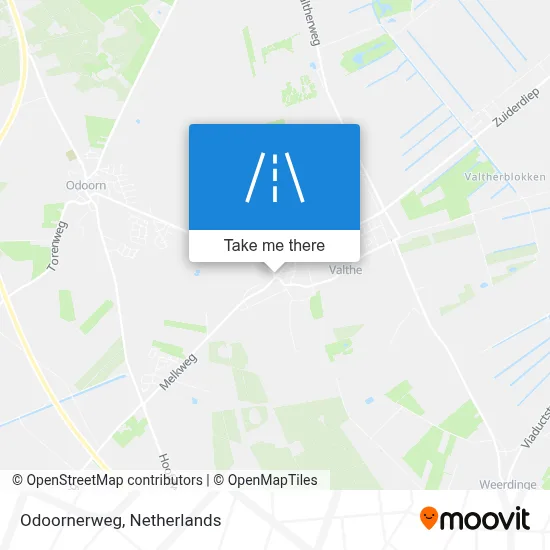 Odoornerweg map