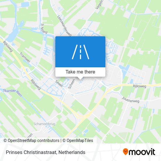 Prinses Christinastraat map