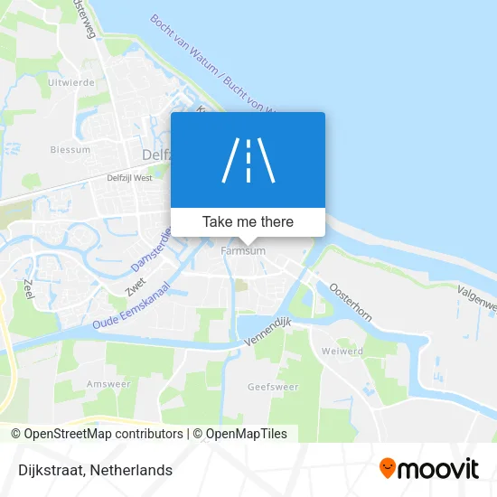 Dijkstraat map