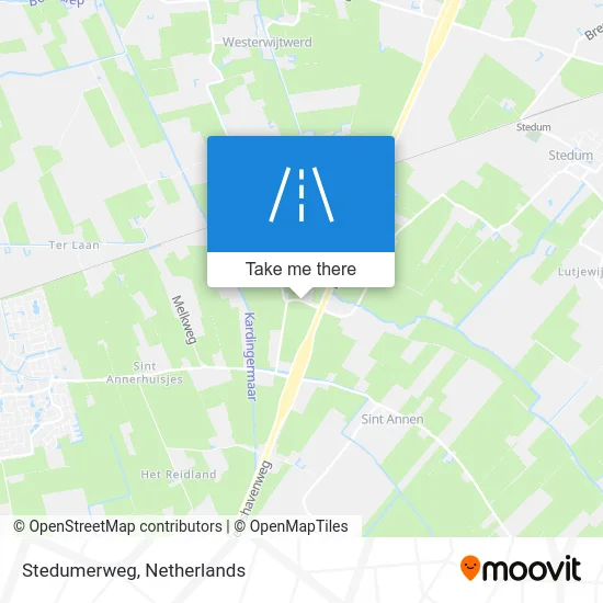 Stedumerweg map