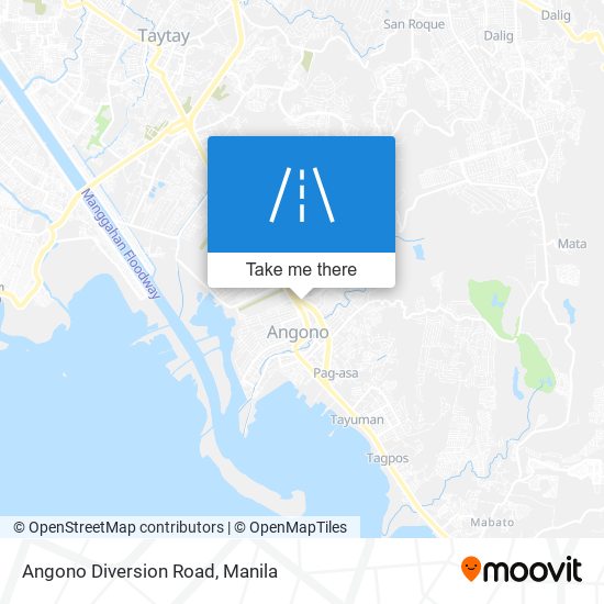 Angono Diversion Road map