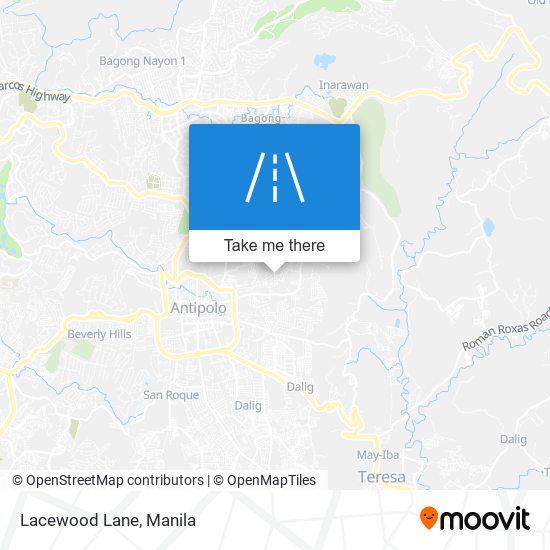 Lacewood Lane map