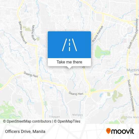 Officers Drive map