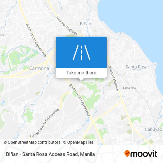 Biñan - Santa Rosa Access Road map