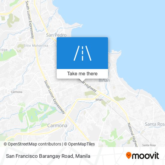 San Francisco Barangay Road map