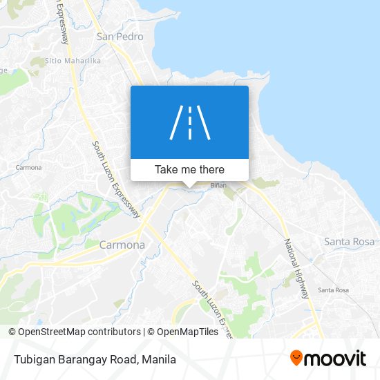 Tubigan Barangay Road map