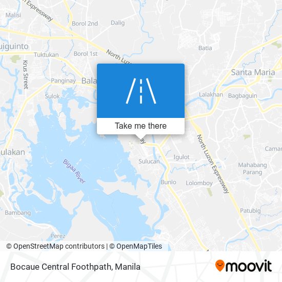 Bocaue Central Foothpath map