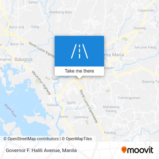 Governor F. Halili Avenue map
